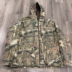 Mossy Oak Jacket/hoodie Full Zip Size Large 