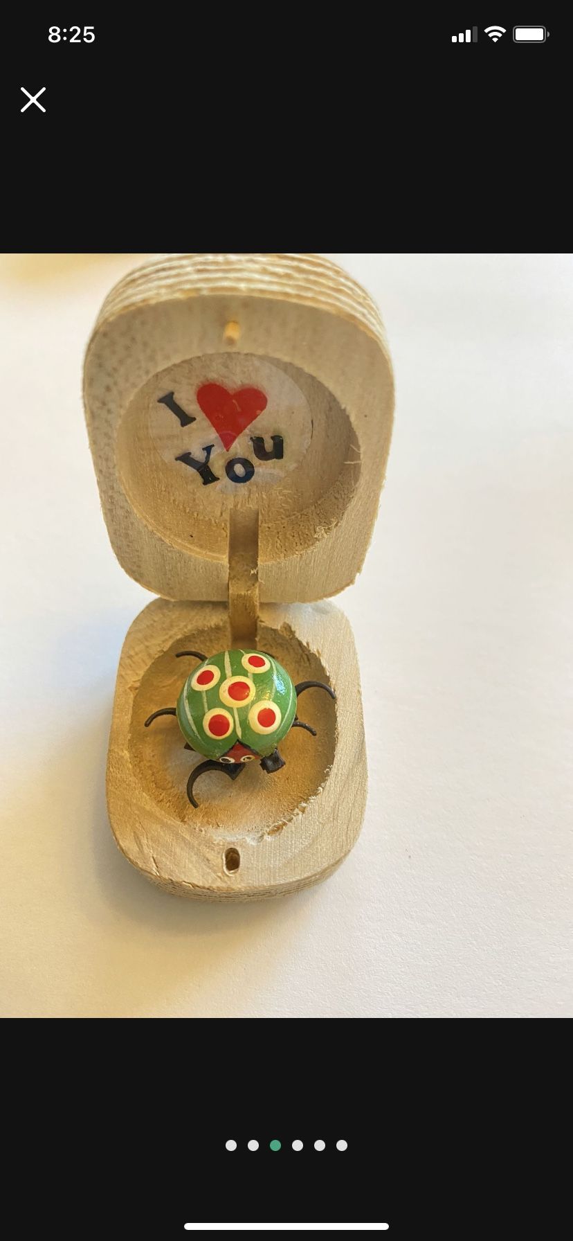 Love Bugs Ladybug 🐞 In The Wooden Box Fun Gift For Mother’s Day And Christmas