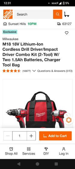 Brand new Milwaukee compact 2 tool combo