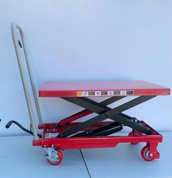 PAKE Premium Scissor Lift Table 500 Lb Cap Workshop
