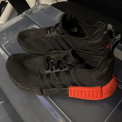 Adidas NMD R1 Core Black Solar Red Size 8