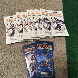 Riftbound sleeved booster packs spirit forged and origins