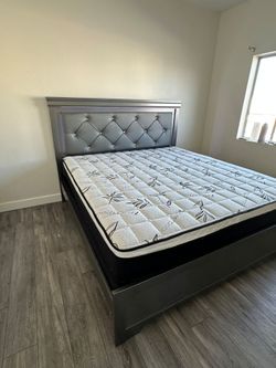 Queen Size Mattress Pillow Top New bedframe not included