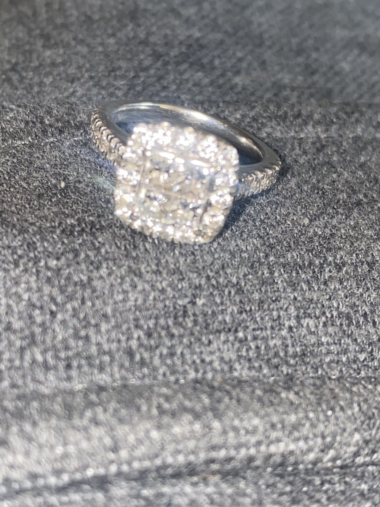 14k White Gold 1.5 ct Diamond Wedding Ring