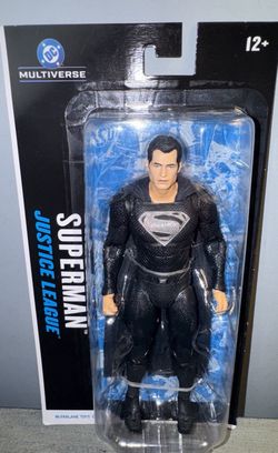 McFarlane DC Multiverse Superman Black Suit Justice League 7” Action Figure
