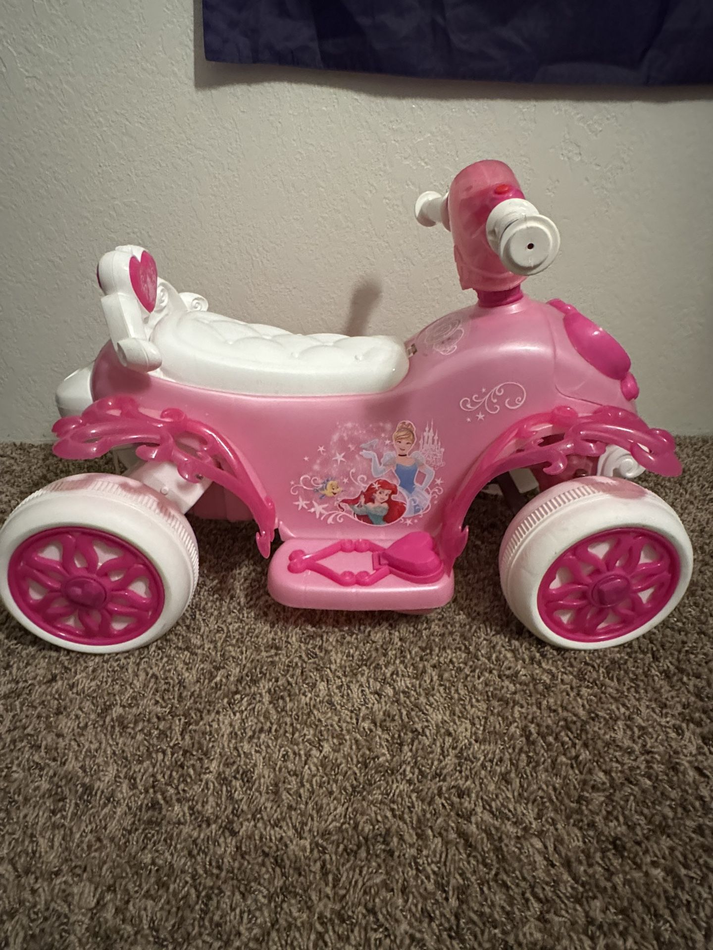 Disney Princess Electric Ride on Quad Toy, for Children Ages 18+ months