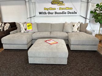 Sectional & Storage Ottoman