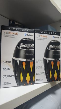 NEW TikiTunes Bluetooth Speaker + Ambient Light Indoor/Outdoor Waterproof Wireless