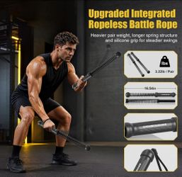 2PCS Weighted Ropeless Battle Ropes