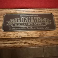 Golden West Billiards