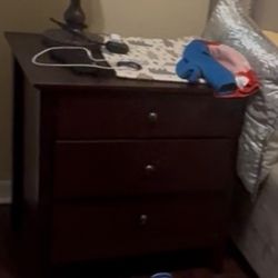 Queen bed with frame with box ,