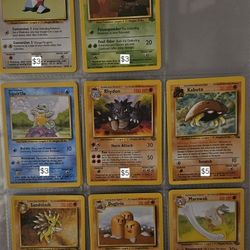 NM Vintage Pokemon Cards