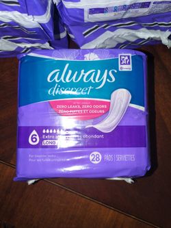 Always Discreet Extra Heavy Long Pads 28 Count