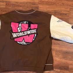 Varsity Pink/Brown Jacket