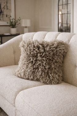 Mongolian Lamb Fur Pillow
