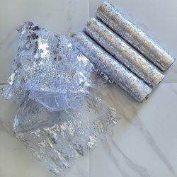 Silver Metallic Table Runner