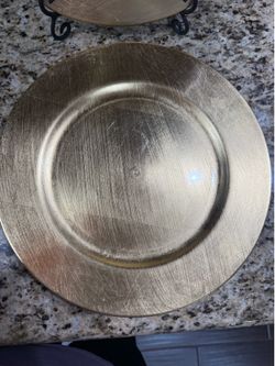 Gold charger plates for sale