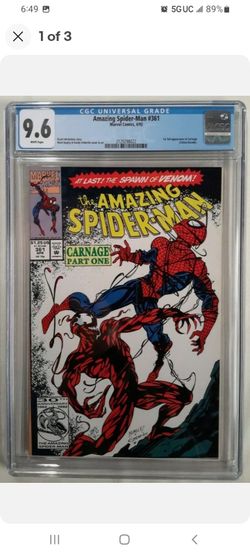 🔥AMAZING SPIDER-MAN #361 CGC 9.6 MARVEL COMICS 1992 1ST APPEARANCE OF CARNAGE