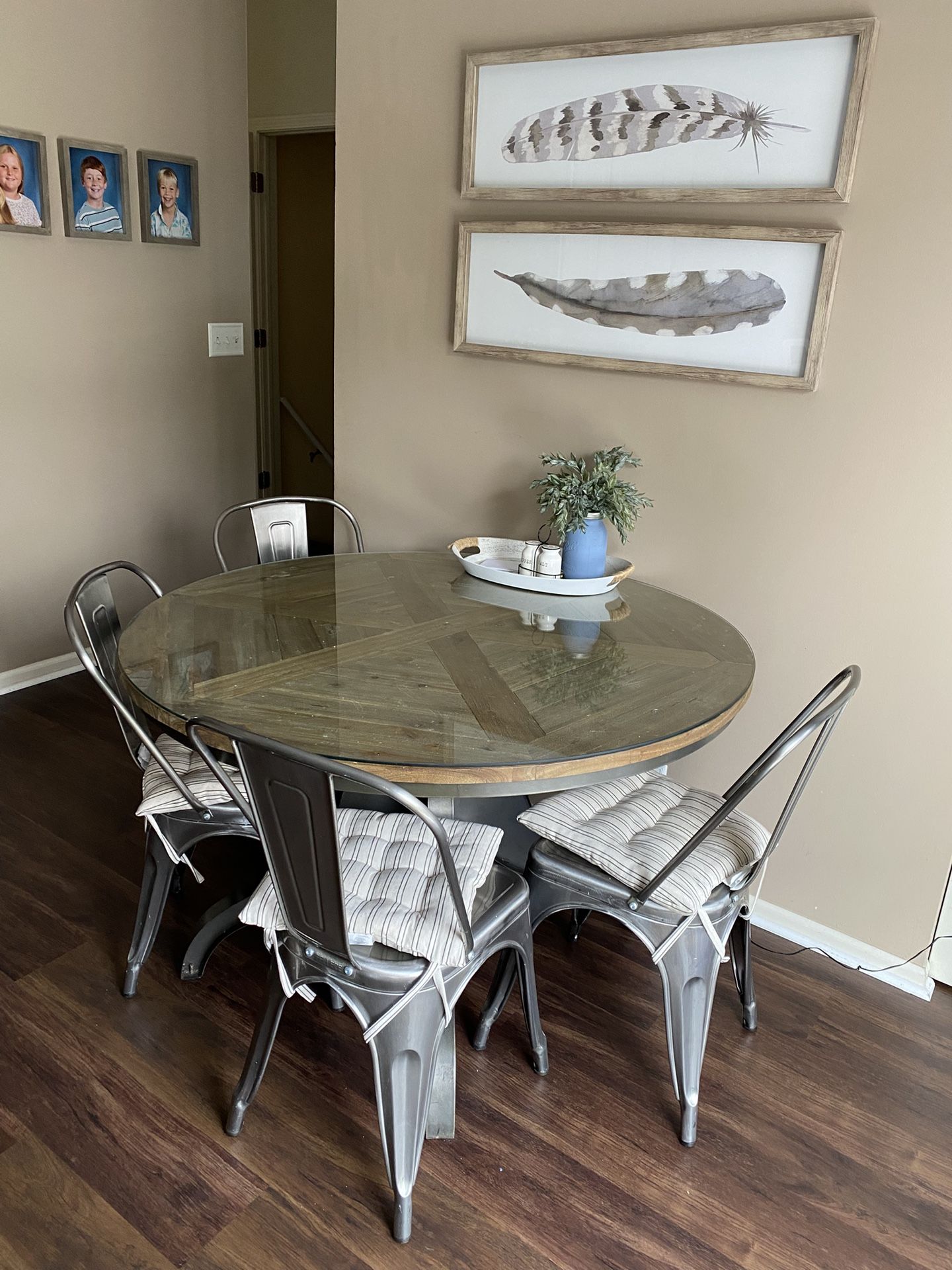 World Market Farm House Kitchen Table (Heavy-Duty Metal & Wood)