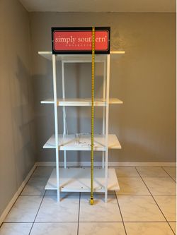 White display shelf