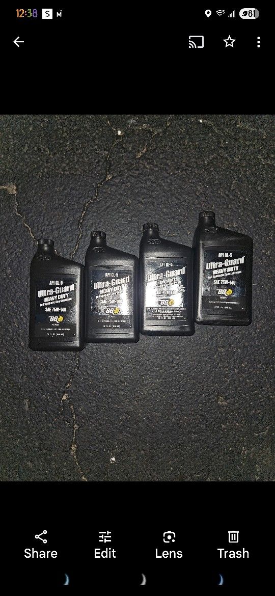 BG Ultra Guard Gear Oil