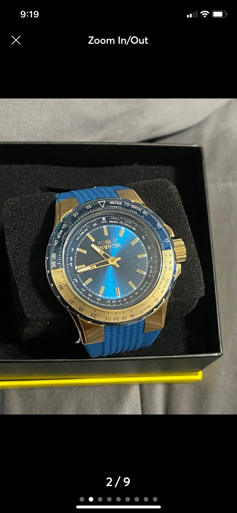 Invicta Aviator Men's Watch - 50mm, Blue (49668)