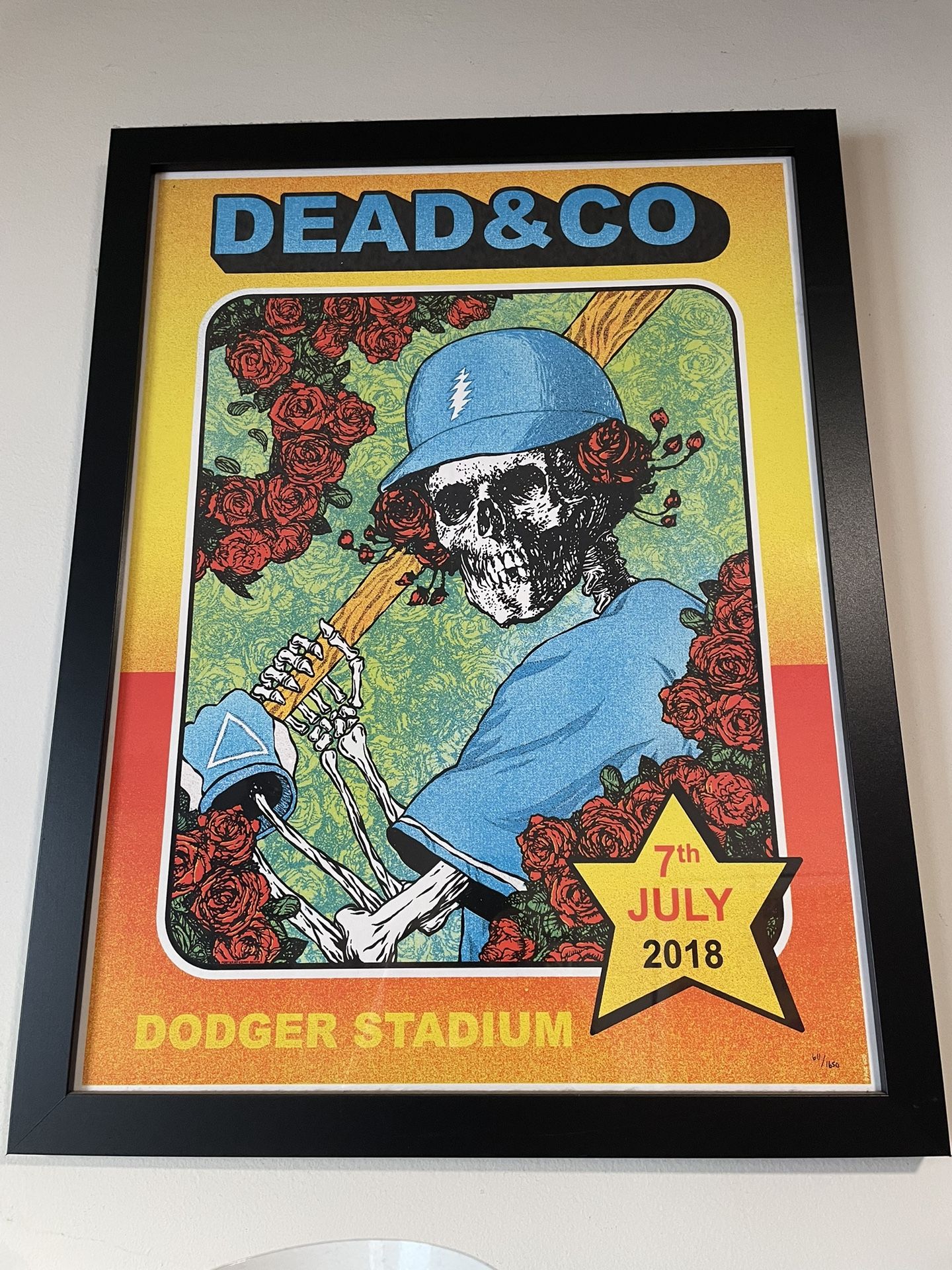 Dead And Co. Dodger Stadium Limited Edition Poster