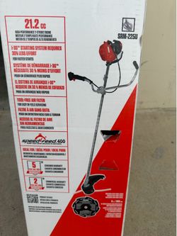 21.2 cc Gas 2-Stroke U-Handle String Trimmer/Brushcutter with Quick Reload Speed-Feed Bump Head and 8 in. 8-Tooth Blade