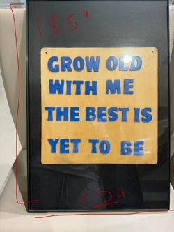 Large black frame art