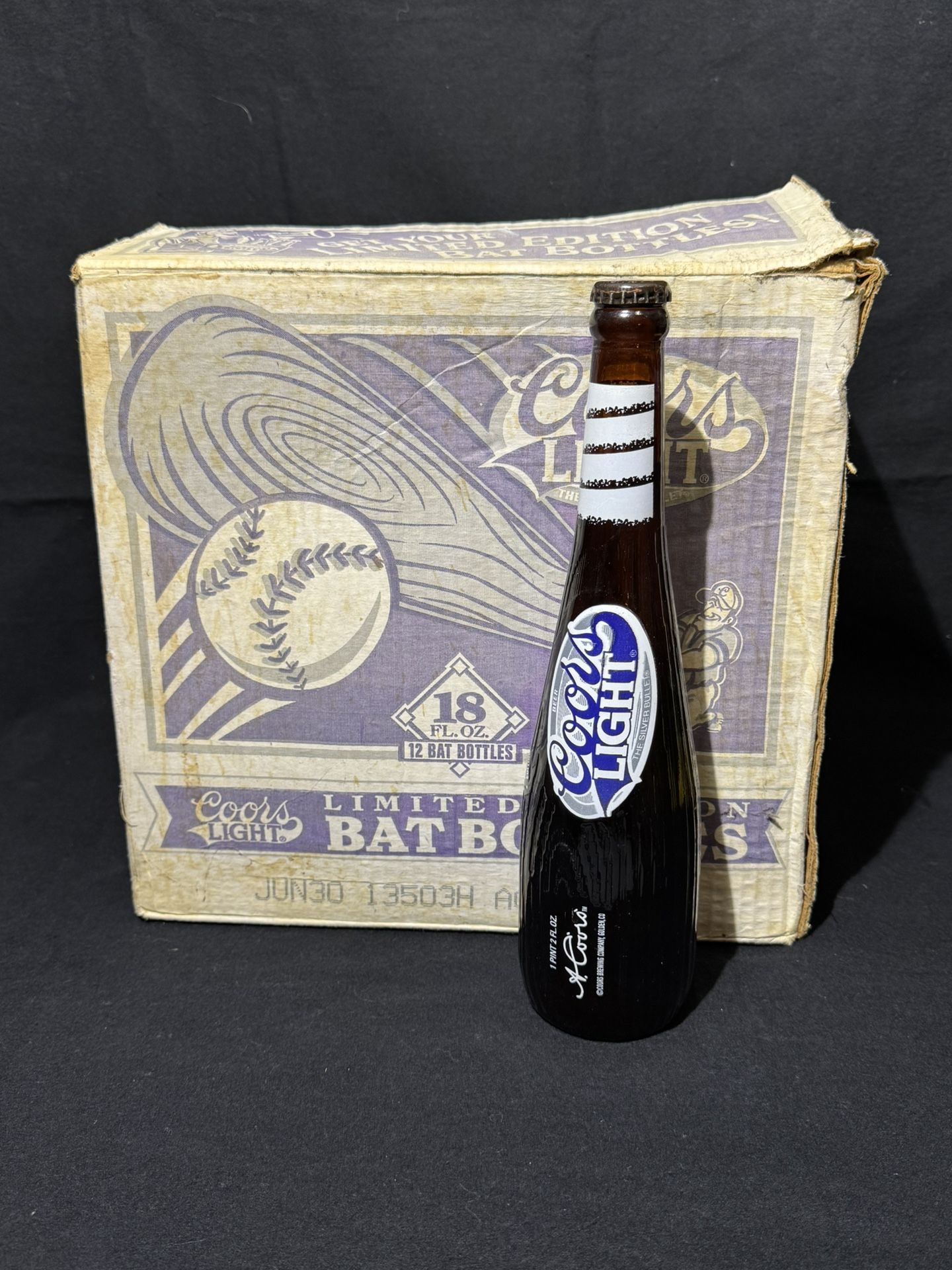 Coors Brand “EMPTY” Baseball Bat Bottles