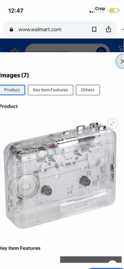 Clear Transparent Cassette Tape Player