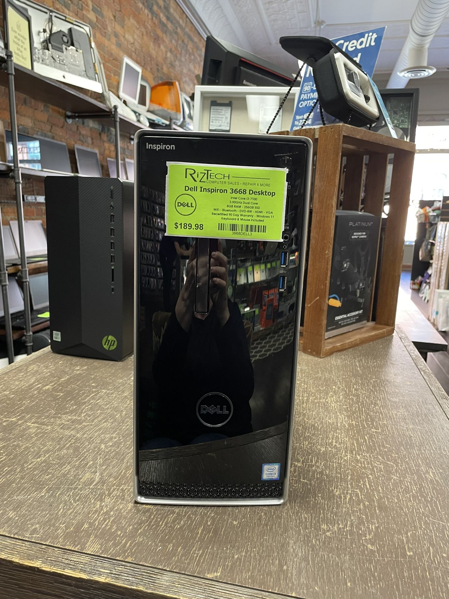 Dell Inspiron 3668 Desktop i3 8GB RAM 256GB SSD W11 WiFi Bluetooth DVD-RW HDMI VGA