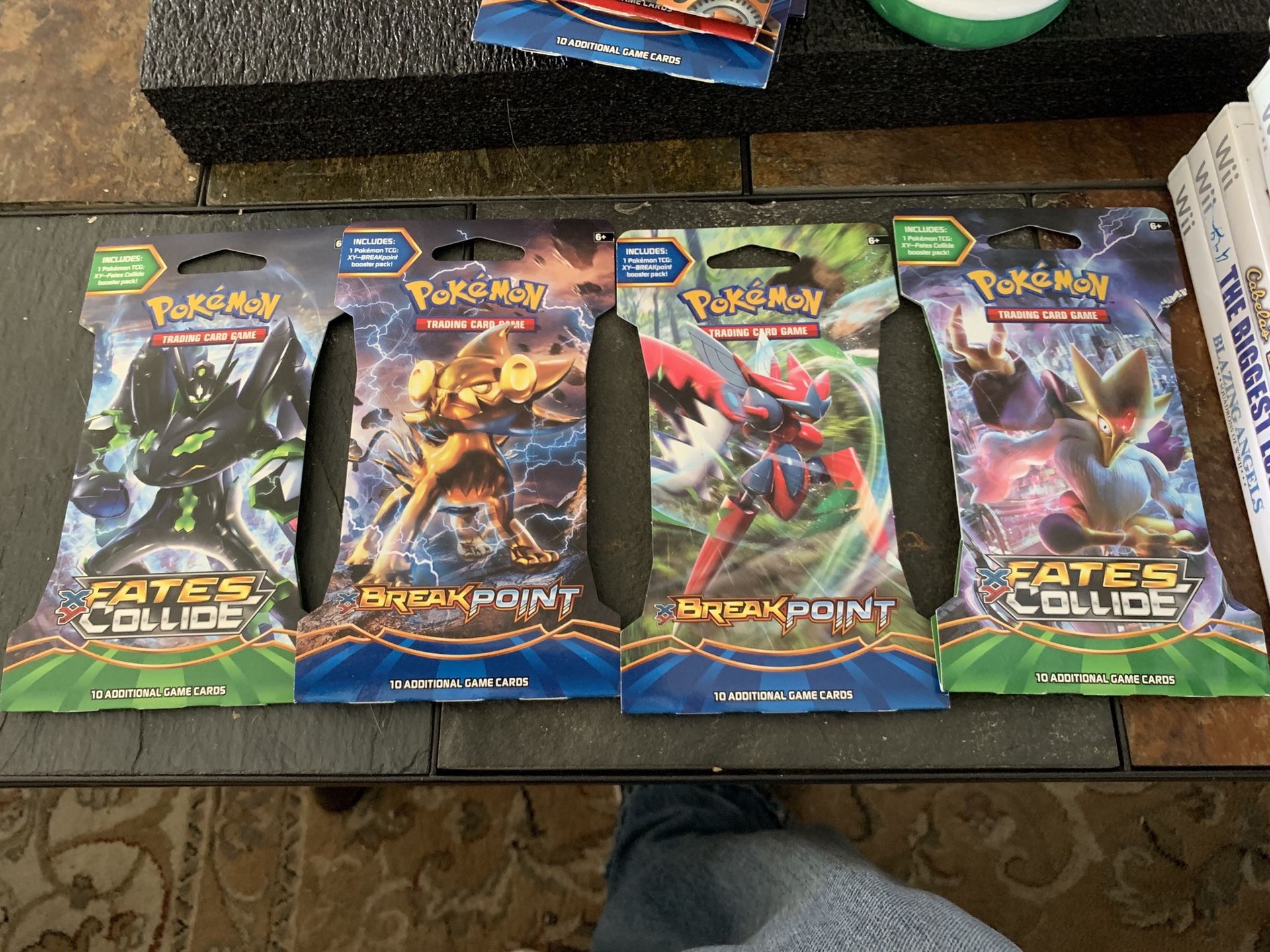 4 Pokemon booster packs