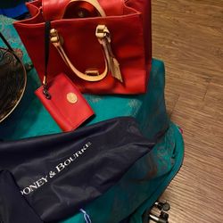 Authentic Red Dooney & Bourke Purse 