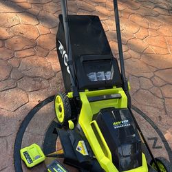 RYOBI 40V HP Brushless 20 in. Cordless Electric Battery Walk Behind Self-Propelled Lawn Mower with 6.0 Ah Battery and Charger