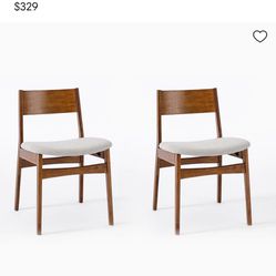 West Elm Chair Set- New 