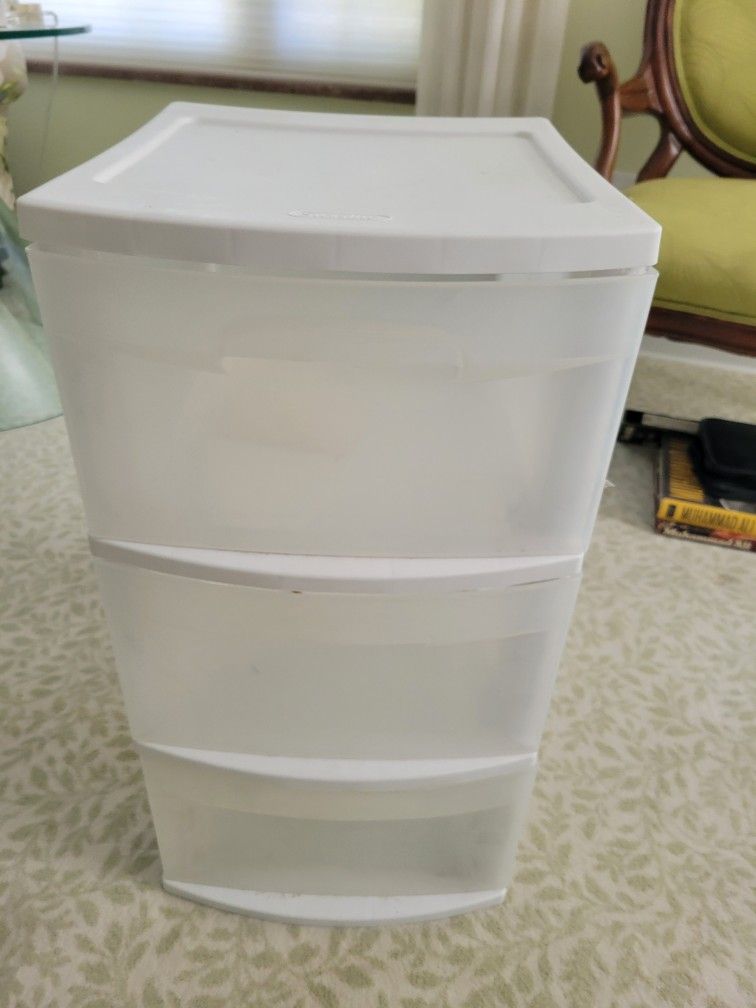 3 Drawer Plastic Storage 