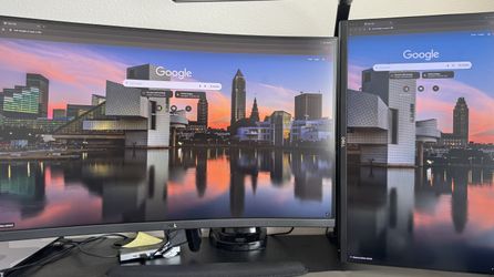 Dell Duel Monitors with stands