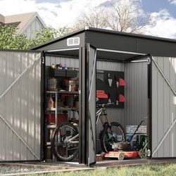 New In Box!7.5’x4’ Metal Shed , No Floor