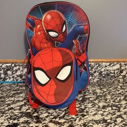 Spiderman Book Bag With Lunch Box