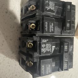 Siemens Double Pole 50 Amp Breaker 