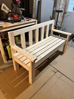 Wooden bench