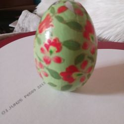 Vintage Wooden Egg
