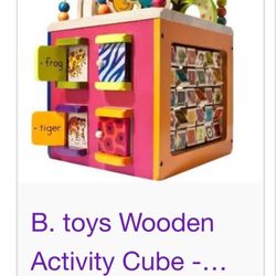 Wooden Activity Cube