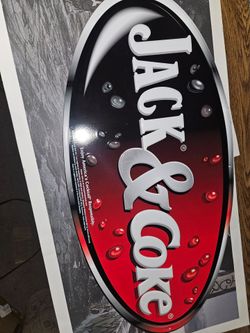 Jack & Coke metal sign