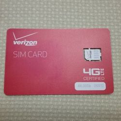 Verizon 4G LTE Nano 4FF SIM Card