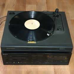 Vintage Marantz TT-155 Turntable + Sony TA-AX530 Integrated Amp — Excellent Analog Sound