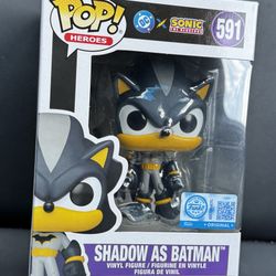 Shadow as Batman #591 Funko Pop! DC x Sonic the Hedgehog Exclusive