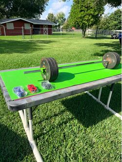 Standard Weights with New Barbell and Quick Locking Collars (choice of color)