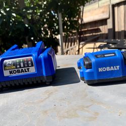 Kobalt Charger With 24v Max battery 